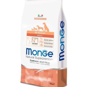 מונג' לכלב גור על בסיס סלמון ואורז 2.5 ק''ג MONGE SALMON PUPPY