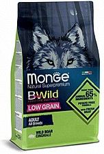 MONGE מונג 12 ק"ג מזון יבש לכלבים בוגרים בטעם חזיר בר (ביווילד)