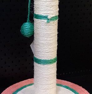 גולדן פנדה מתקן גירוד דגם 42 עם עם כדור וצלחת עגולה בתחתית לחתולים Golden Panda