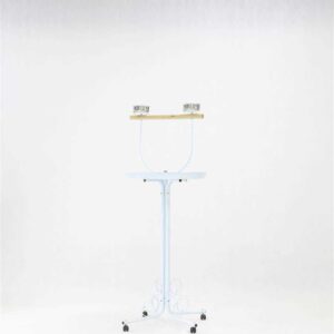 עמוד לתוכי בינוני-גדול עם מגש עגול ורגל 56 ס''מ