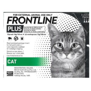 פרונטליין פלוס נגד פרעושים וקרציות לחתול מתאים לכל משקל